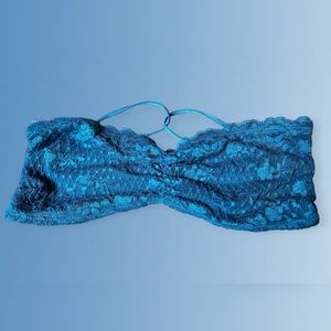 Intimately Free People Teal Lace Bralette  Size Large